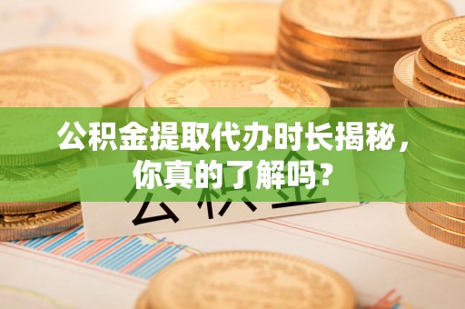阜阳公积金提取代办时长揭秘，你真的了解吗？